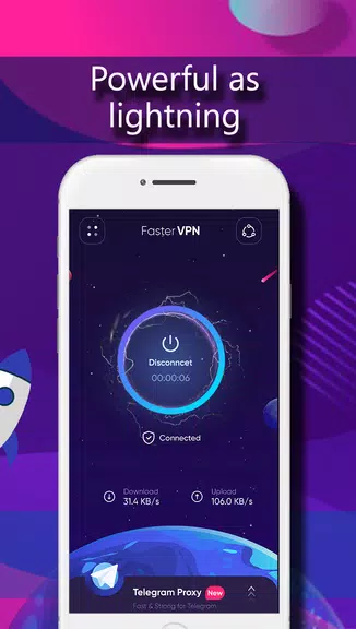 Faster VPN: Unlimited Free & Fast - Secure Private Screenshot 3