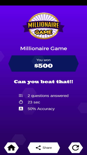 Millionaire Game - Trivia Quiz Screenshot 1