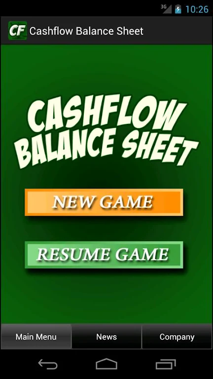 Cashflow Balance Sheet Screenshot 1