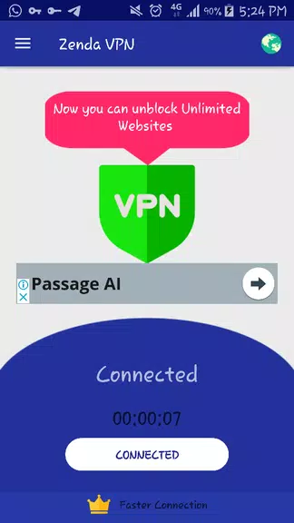 Zenda VPN Free Unlimited  VIP Screenshot 2