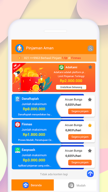 Pinjaman Aman - KTA Terpercaya Screenshot 1