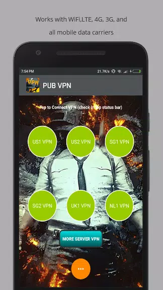 PUB VPN - Unlimited VPN Games Screenshot 2