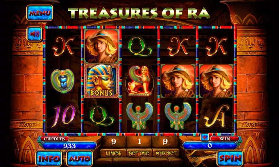 Treasures of RA Slot Screenshot 1