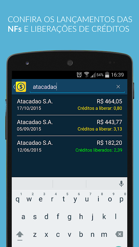 Créditos NFP - Nota Paulista Screenshot 2