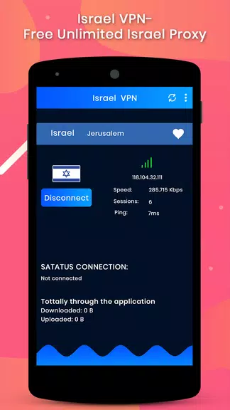 Israel VPN-Free Unlimited Israel Proxy Screenshot 1