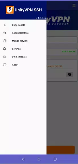 UnityVPN SSH Screenshot 2