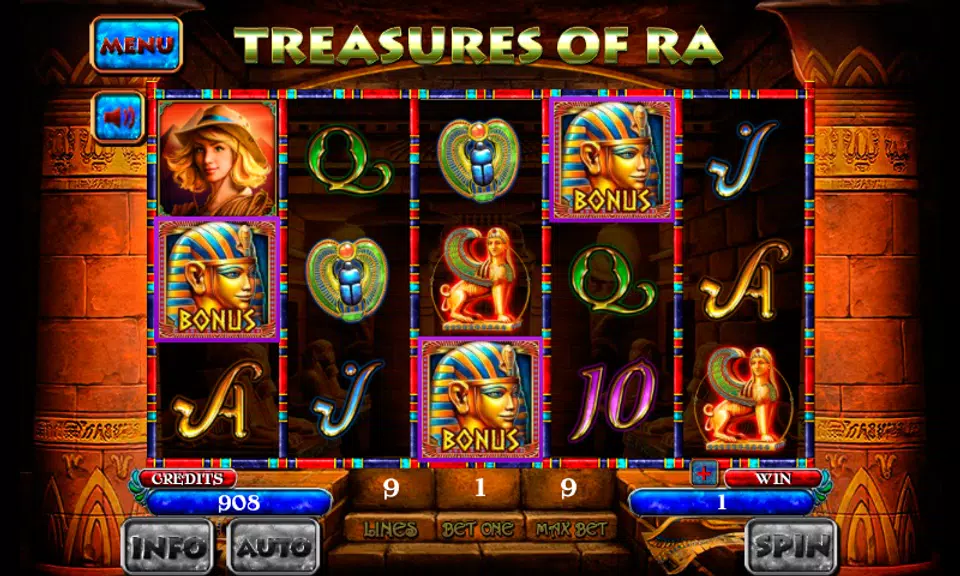 Treasures of RA Slot Screenshot 2