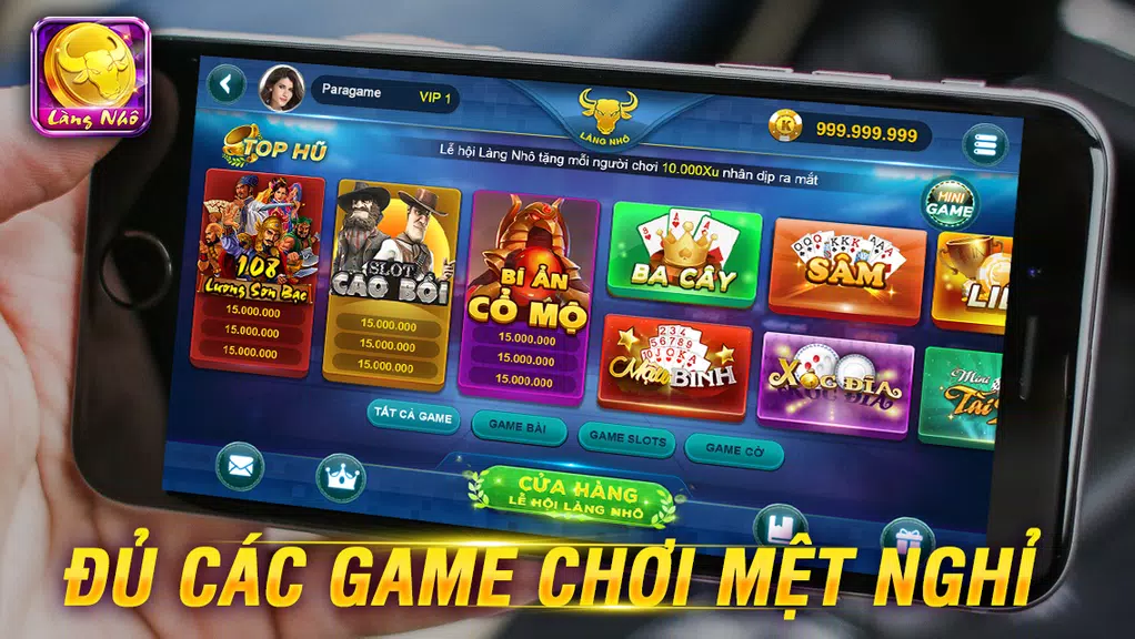 Game đánh bài dân gian LÀNG NHÔ Screenshot 1