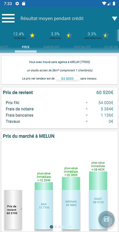 Rentabilité, Investissement, Locatif e-MOB Screenshot 4