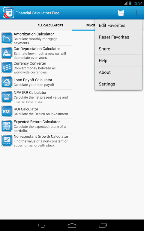 Financial Calculators Screenshot 4