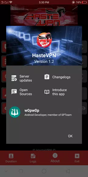 HasteVPN Screenshot 2