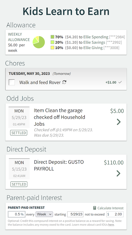 FamZoo Family Finance Screenshot 4