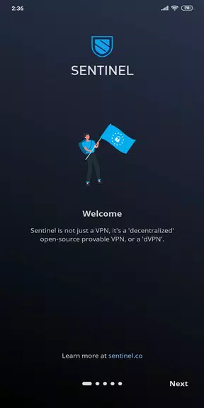 Sentinel Free Decentralized VPN (dVPN) Screenshot 1