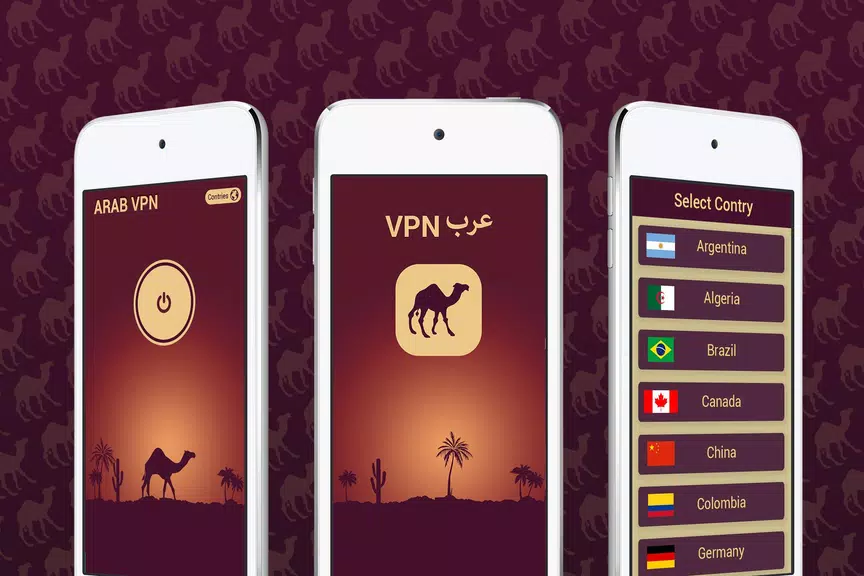 Camel VPN Free Hotspot Unlimited Super Fast Proxy Screenshot 1