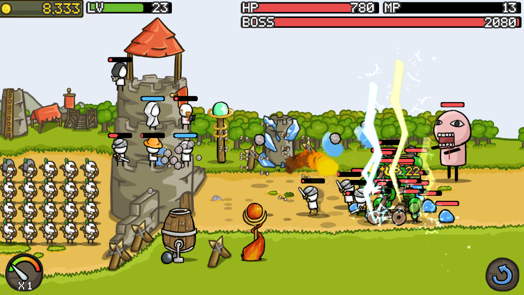 Grow Castle - Tower Defense Mod Screenshot 2