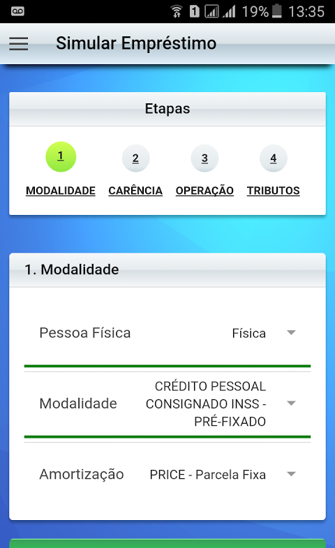 Simulador Empréstimo Bancário Screenshot 2