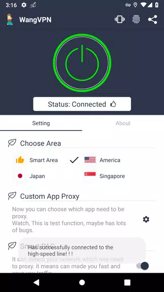 Wang VPN - Free Fast Stable Best VPN Just try it Screenshot 2