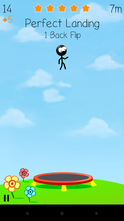 Trampoline Man (Stickman Game) Mod Screenshot 2