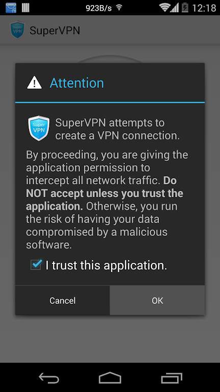 SuperVPN Fast VPN Client Screenshot 2