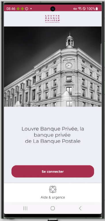 Louvre Banque Privée Screenshot 1