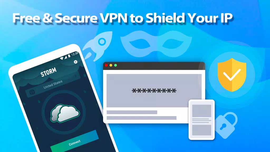 Storm VPN - Proxy Free Fast & Unblock Screenshot 1