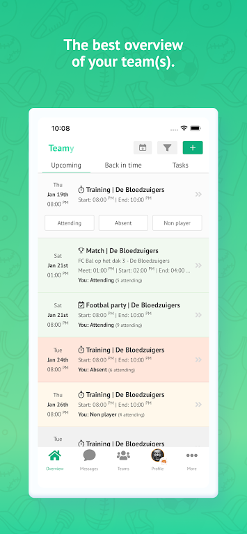 Teamy: app for sports teams Screenshot 1