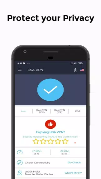 USA VPN - Free VPN & Unlimted Secure VPN Screenshot 2