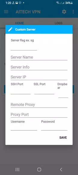 AiTECH VPN - SSH/HTTP/SSL VPN Screenshot 3