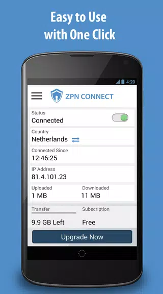 Free VPN Proxy - ZPN Screenshot 1