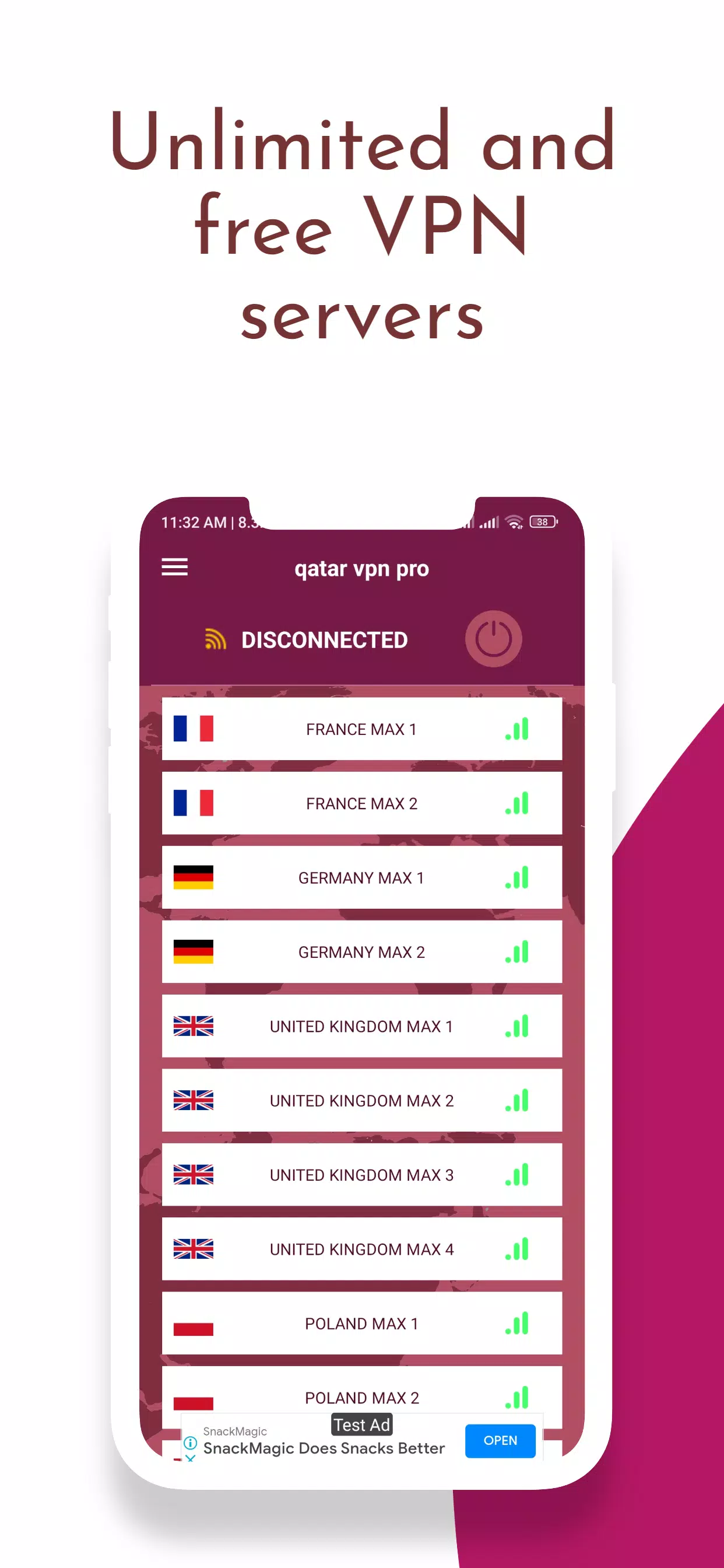 Qatar vpn 22 pro Screenshot 2