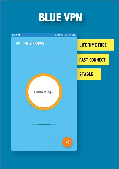 Blue VPN - Fast Free Secure un Screenshot 3