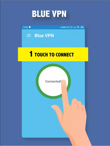 Blue VPN - Fast Free Secure un Screenshot 1