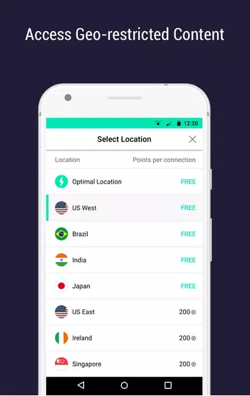 CM Security Open VPN - Free, fast unlimited proxy Screenshot 2