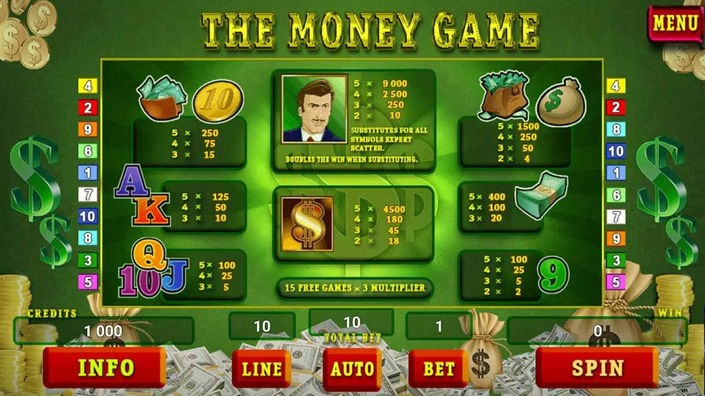 Money Game Slot Screenshot 2