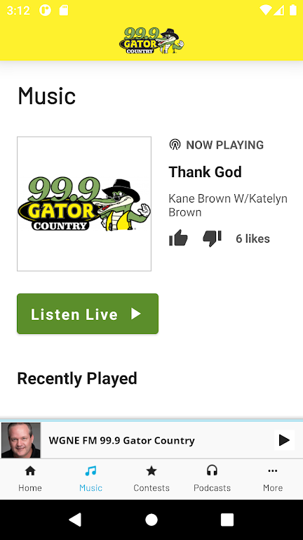 99.9 Gator Country Screenshot 1