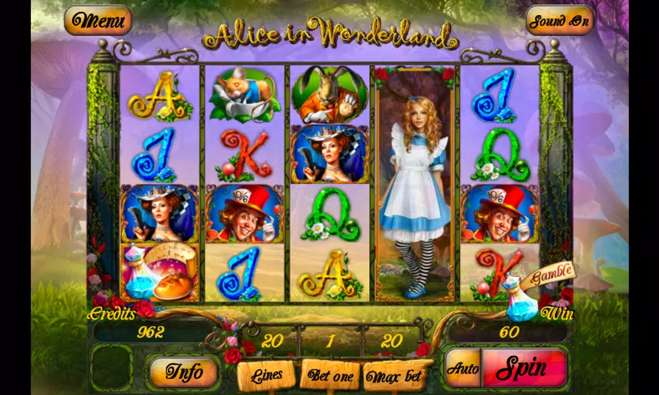 Alice In Wonderland Slot Screenshot 1