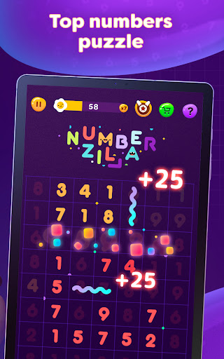 Numberzilla - Number Puzzle | Board Game Screenshot 2