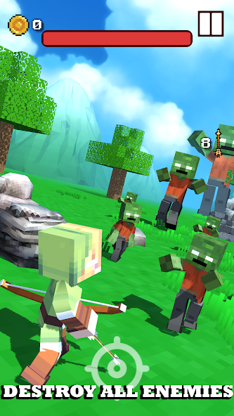 Craft Blocky Archer Mod Screenshot 2