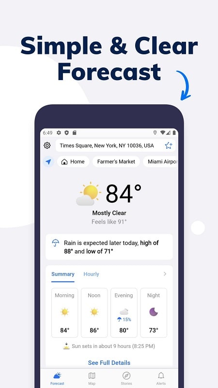 Tomorrow.io: Weather Forecast Screenshot 1