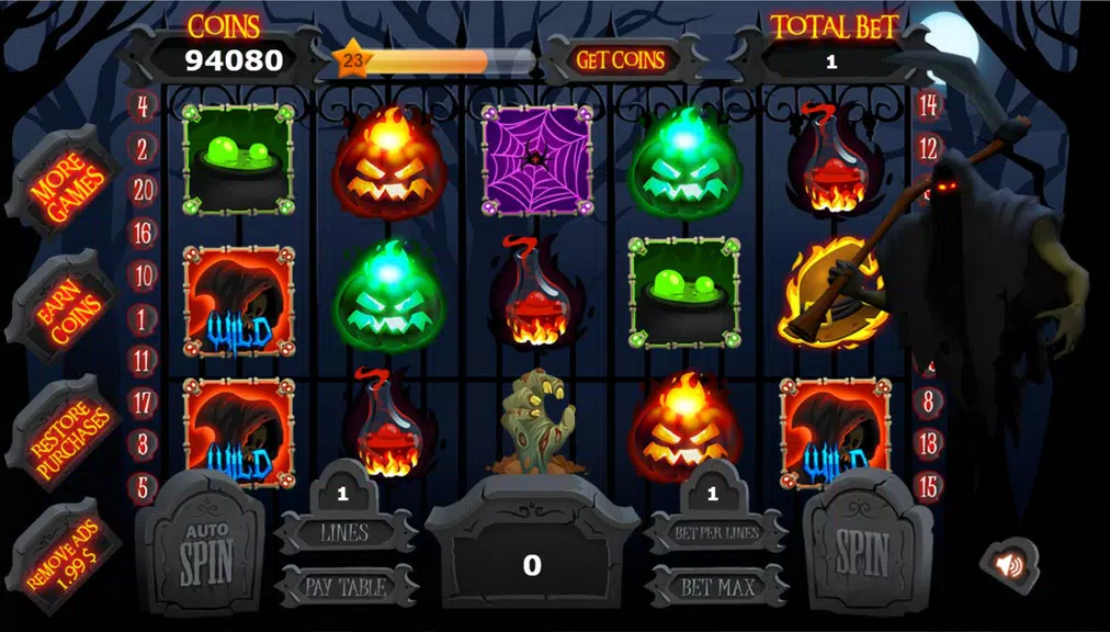 Halloween Slot Machine Free Screenshot 3