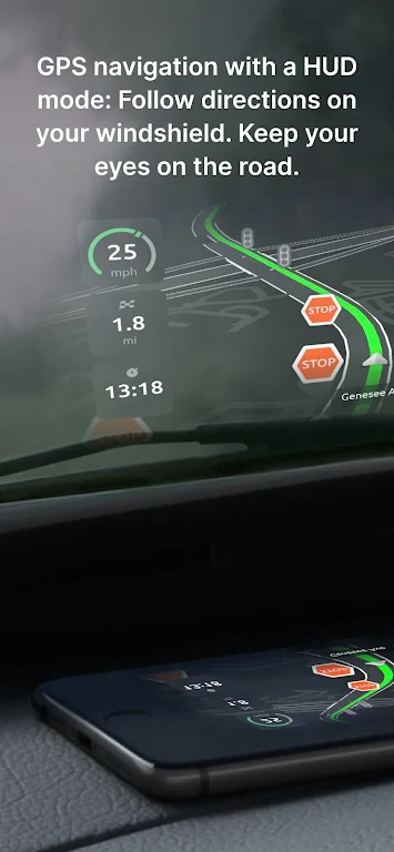 HUDWAY Go: Navigation with HUD Screenshot 1