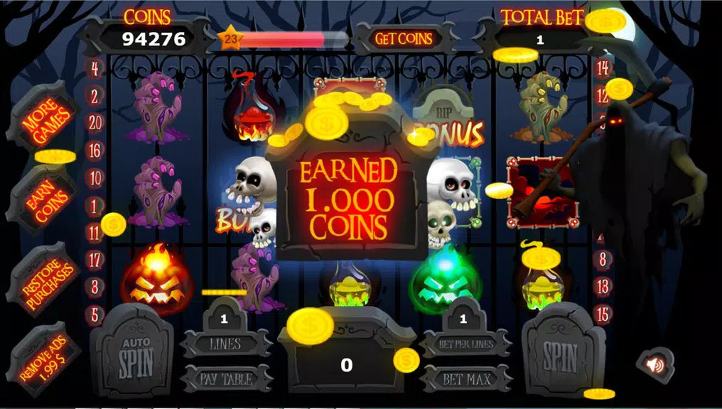 Halloween Slot Machine Free Screenshot 1