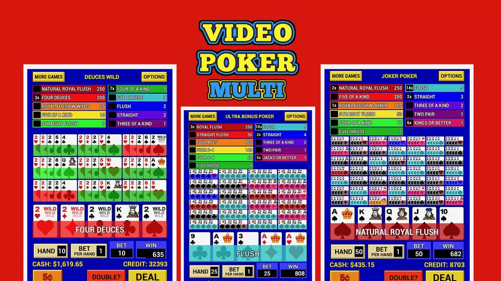 Video Poker Multi Screenshot 1