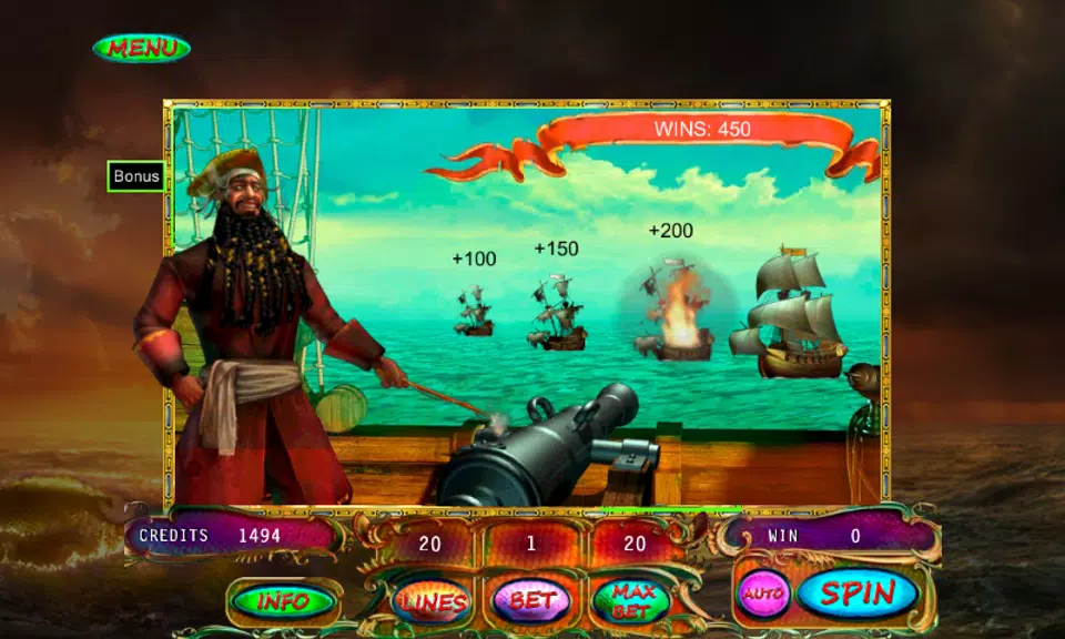 Pirates Treasures Slot Screenshot 3