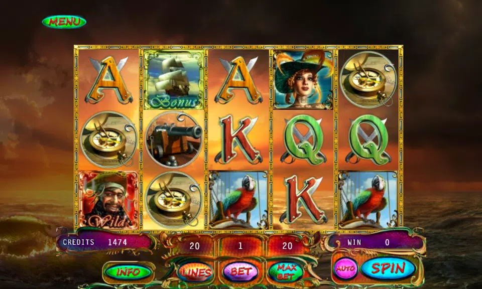 Pirates Treasures Slot Screenshot 2