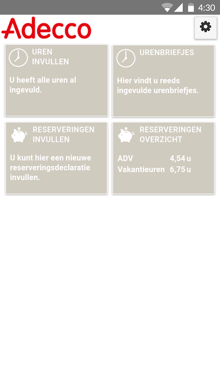 Adecco Adtime Screenshot 1