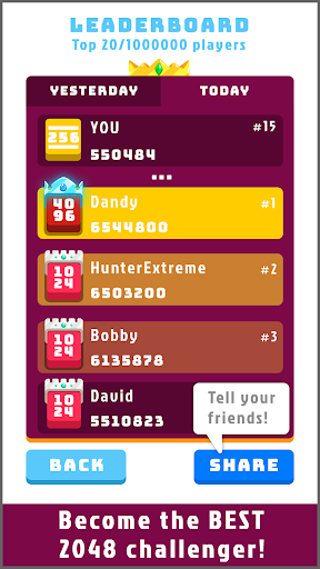 2048 Daily Challenges Screenshot 3