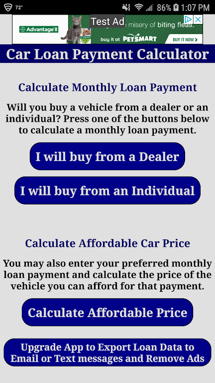 Car Truck Payment Calculator Screenshot 1