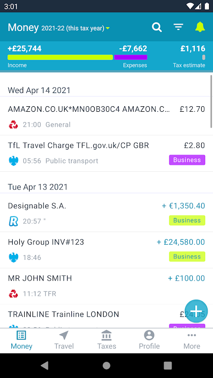 untied - UK's personal tax app Screenshot 1