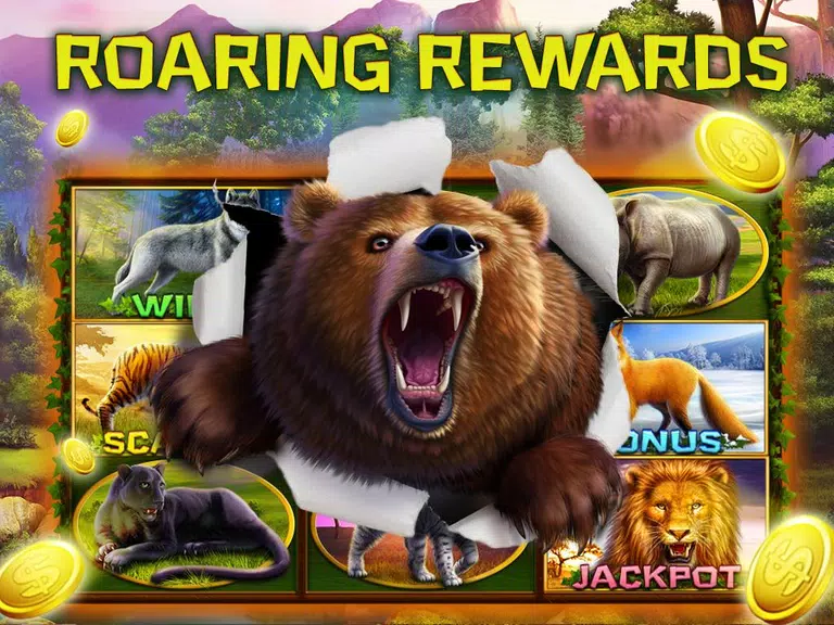 Wild Animals Slots Game Screenshot 1